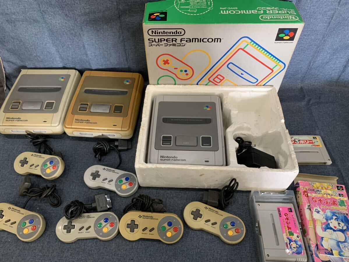 38【まとめ売り】Nintendo 任天堂 スーパーファミコン SHVC-001 モノポリー　なぞぷよ通　ご_画像1