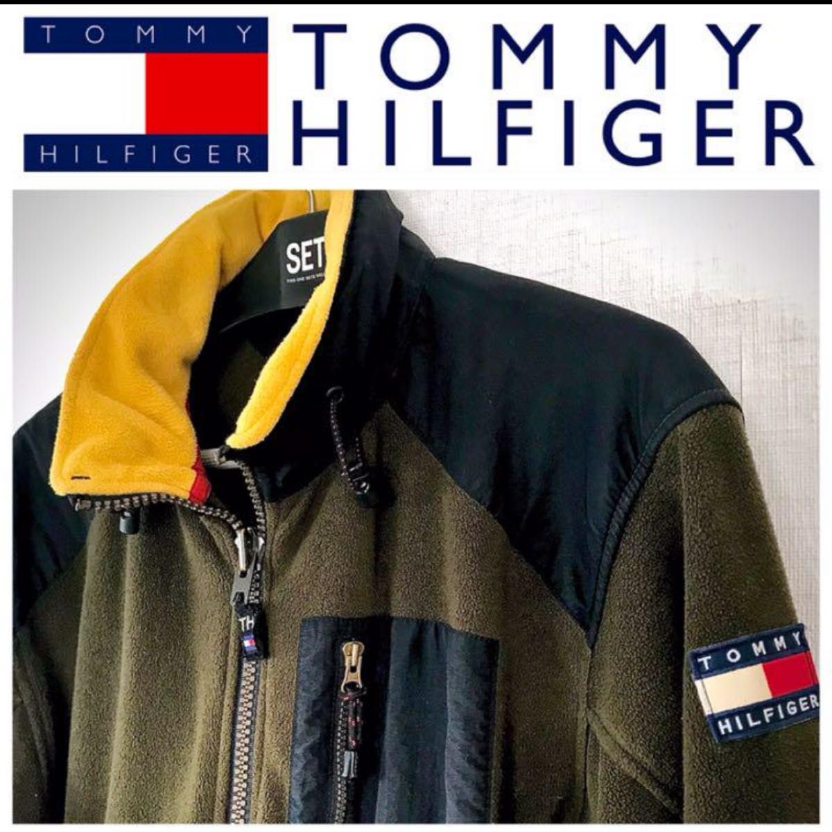 Tommy HILFIGERフリースマウンテンジャケット【ビッグサイズ対応】