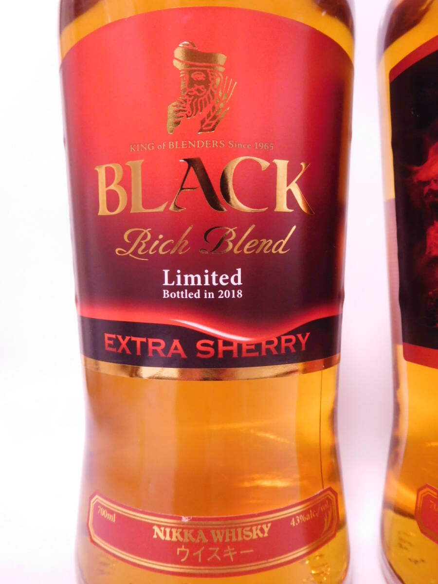 ★限定☆ ブラック ニッカ エクストラシェリー & コンフォートアロマ　700ml 43％ 2本セット☆BLACK NIKKA Extra Sherry & Comfort Aroma★_画像2