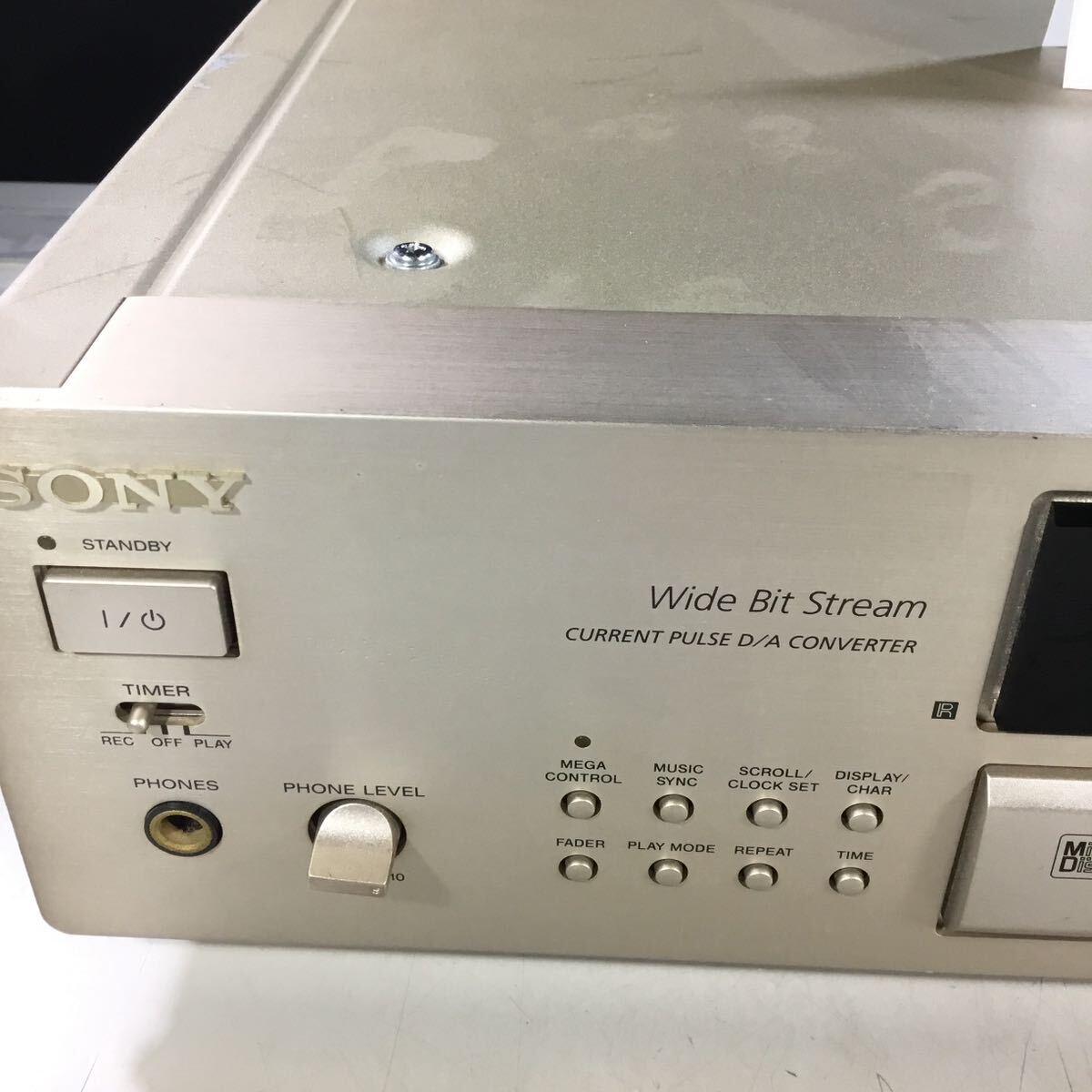 [ free shipping ](051347F) SONY MD deck MD recorder MDC-JB920 junk 
