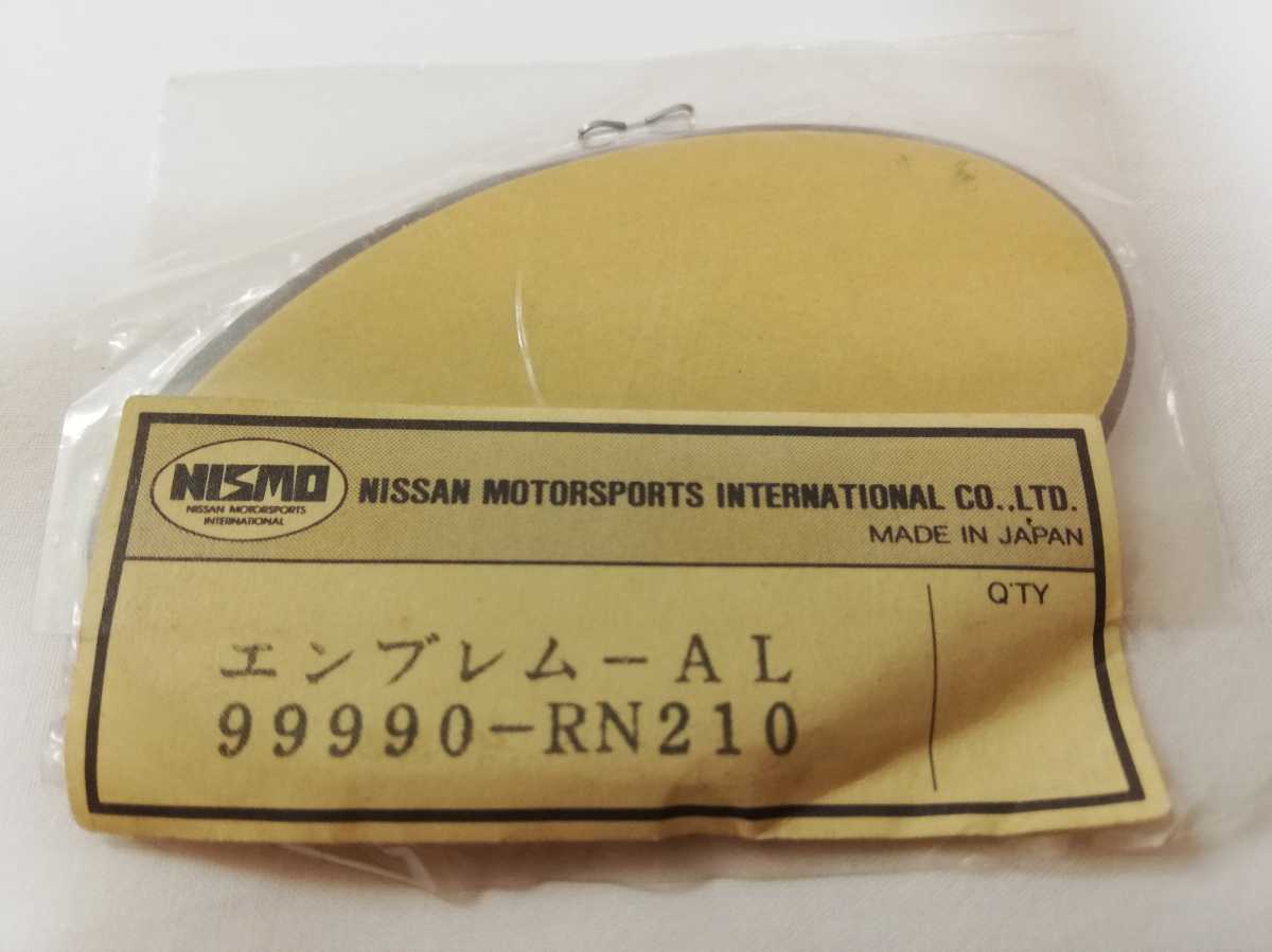 希少 新品 未使用★ニスモ NISMO 旧ロゴ エンブレム 日産 純正品 純正オプション★BNR32 BCNR33 BNR34 スカイライン SKYLINE GT-R GTR 旧車_画像2