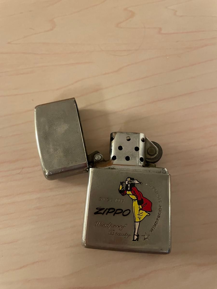 zippo ウィンディガール シルバープレート