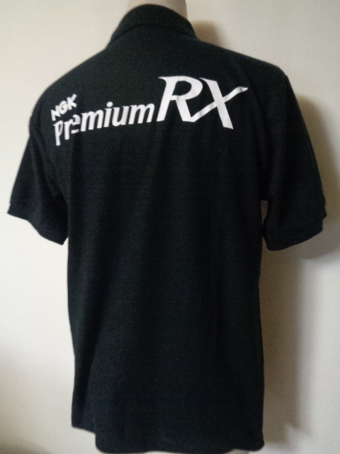 NGK プレミアム RXプラグ PREMIUM RX ポロシャツ サイズL　ポリコットン_画像2