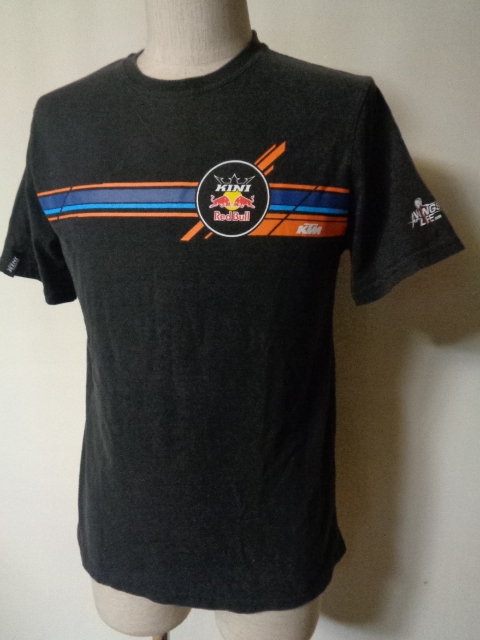 オーストリア発 KTM レーシング Tシャツ S【ロゴ入り】ケーティーエム RedBull×KINIT シャツ レッドブル_画像1