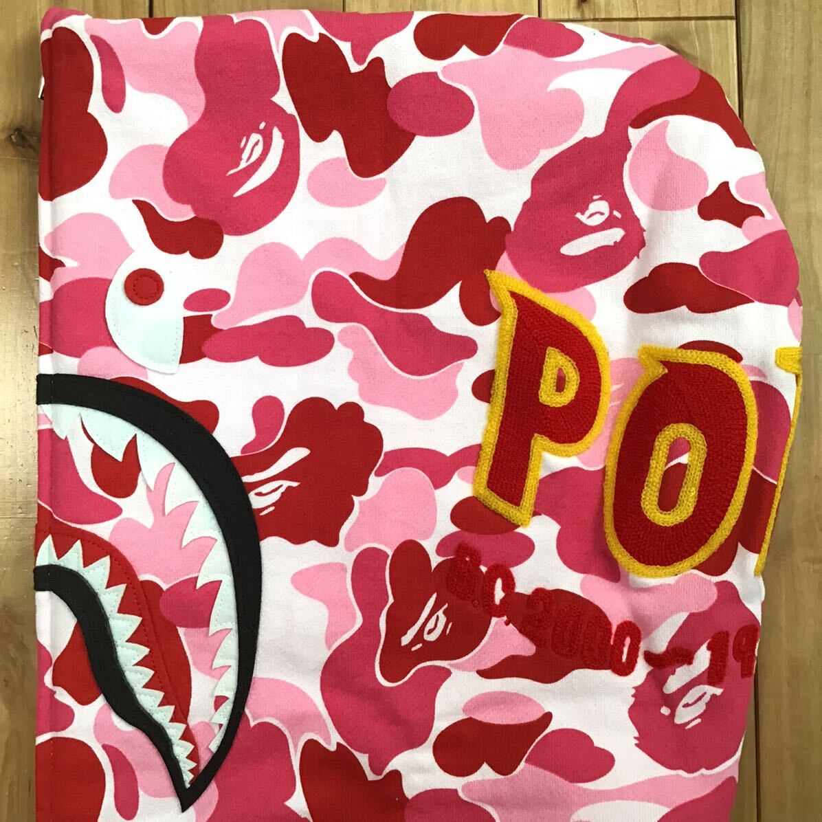 ★新品★ 2XL ABC camo Pink シャーク パーカー shark full zip hoodie a bathing ape BAPE エイプ ベイプ アベイシングエイプ XXL w3al_画像5