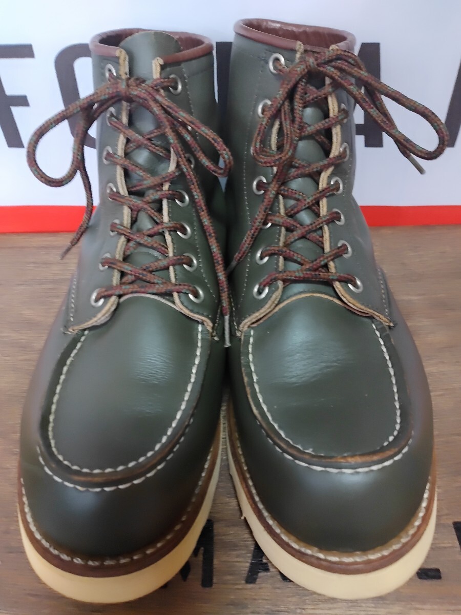 【美品 レア】RED WING 8180 アイリッシュセッター 99年 初期オリジナル カンガタンポーテージ 四角犬タグ Size9E_画像4