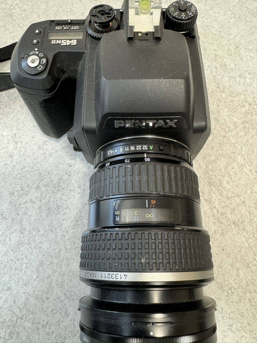 PENTAX ペンタックス 645NⅡ 中判カメラ レンズ付き 動作未確認の画像3
