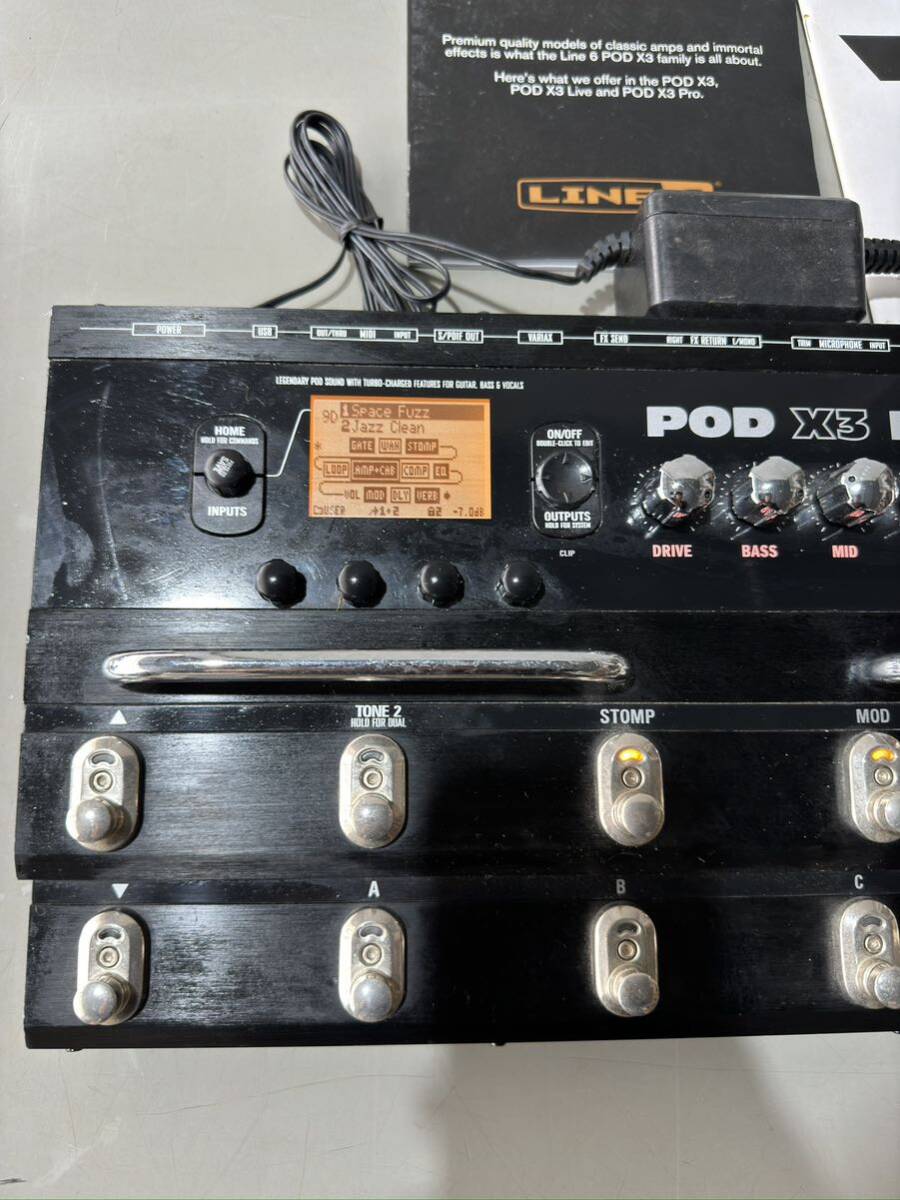 LINE6 POD X3 LIVE マルチエフェクター 現状品_画像4