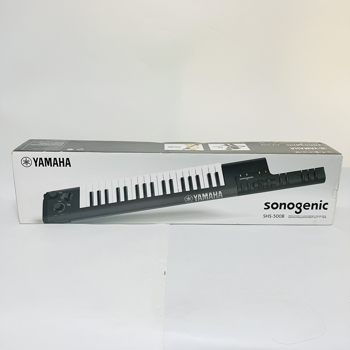 【A4720】未使用品！ ヤマハ YAMAHA ショルダーキーボード 37鍵盤 sonogenic ソノジェニック ブラック SHS-500B 電子ピアノ ピアノ練習_画像1