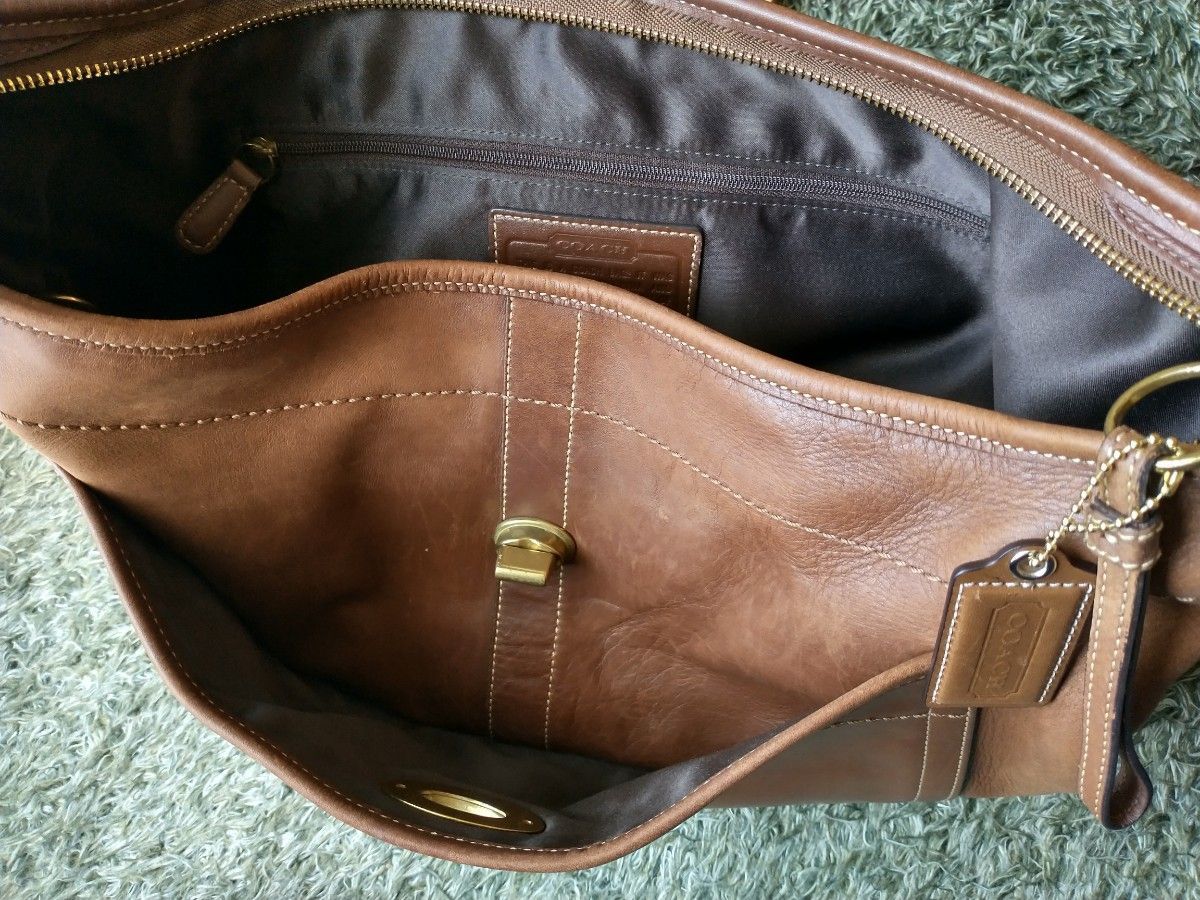美品 コーチ COACH ワンショルダー ターンロック ブラウン 美品 コーチ COACH ワンショルダー ターンロック ブラウン