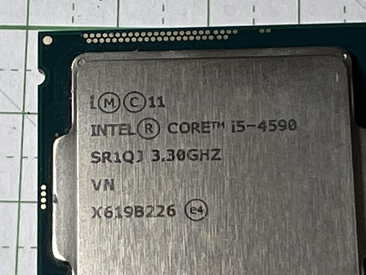 中古(一応動作確認済) CPU Intel Core i5-4590 3.3GHz SR1QJ の画像2