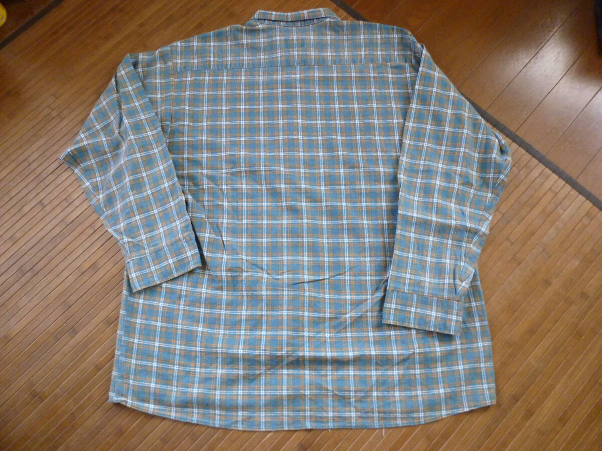 106-91♂：Red OAK　レッドオーク　ネルシャツ　長袖　size.2X　色.緑チェック　USA製　vintage　90年代_画像5