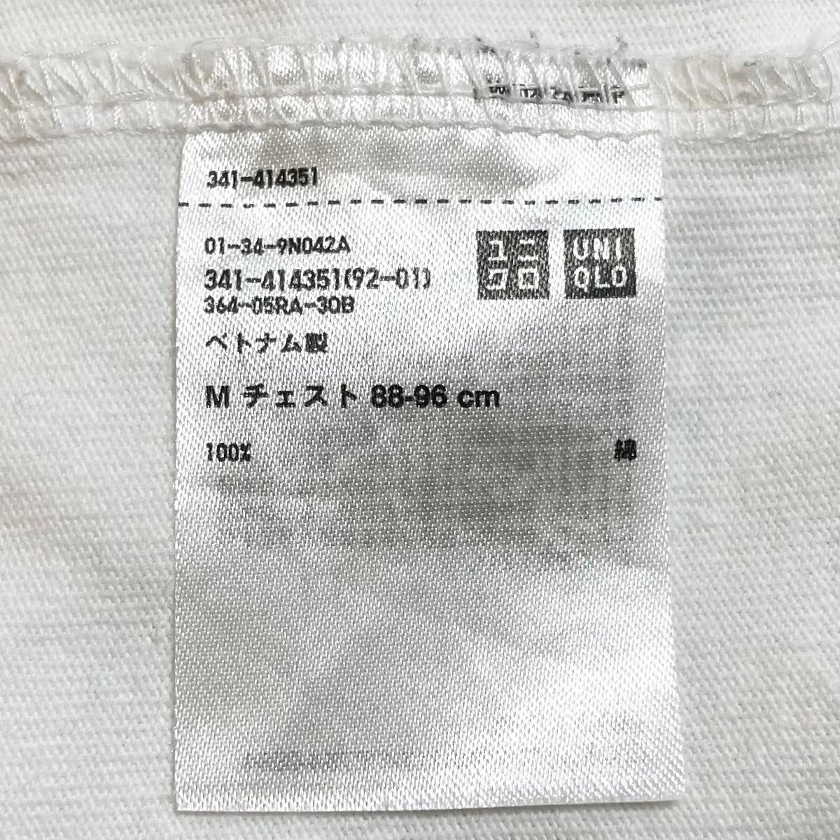 ユニクロ　UNIQLO クルーネックT Tシャツ　半袖　ホワイト　白