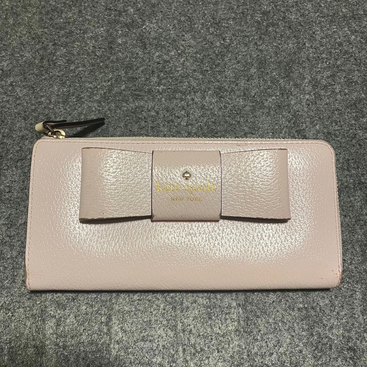 【kate spade / ケイトスペード】 長財布 / WLRU2638 / レザー / リボン / L字ファスナー