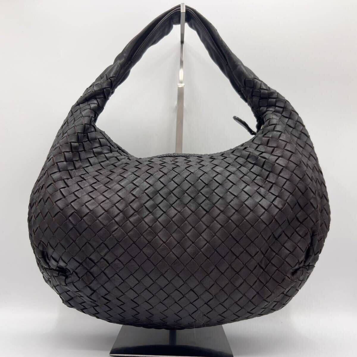 1円◎大人気◎BOTTEGA VENETA ボッテガヴェネタ ホーボーバッグ ワンショルダーバッグ ハンドバッグ イントレチャート 編み込み レザー _画像2