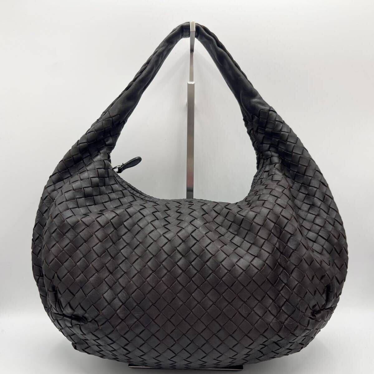 1円◎大人気◎BOTTEGA VENETA ボッテガヴェネタ ホーボーバッグ ワンショルダーバッグ ハンドバッグ イントレチャート 編み込み レザー _画像1