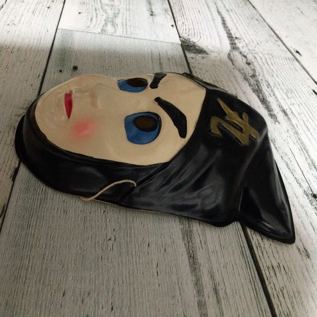 伊賀の影丸 セルロイドお面 (版権あり) 昭和レトロ お面 当時 伊賀の影丸 セルロイドお面 (版権あり) 昭和レトロ お面 当時