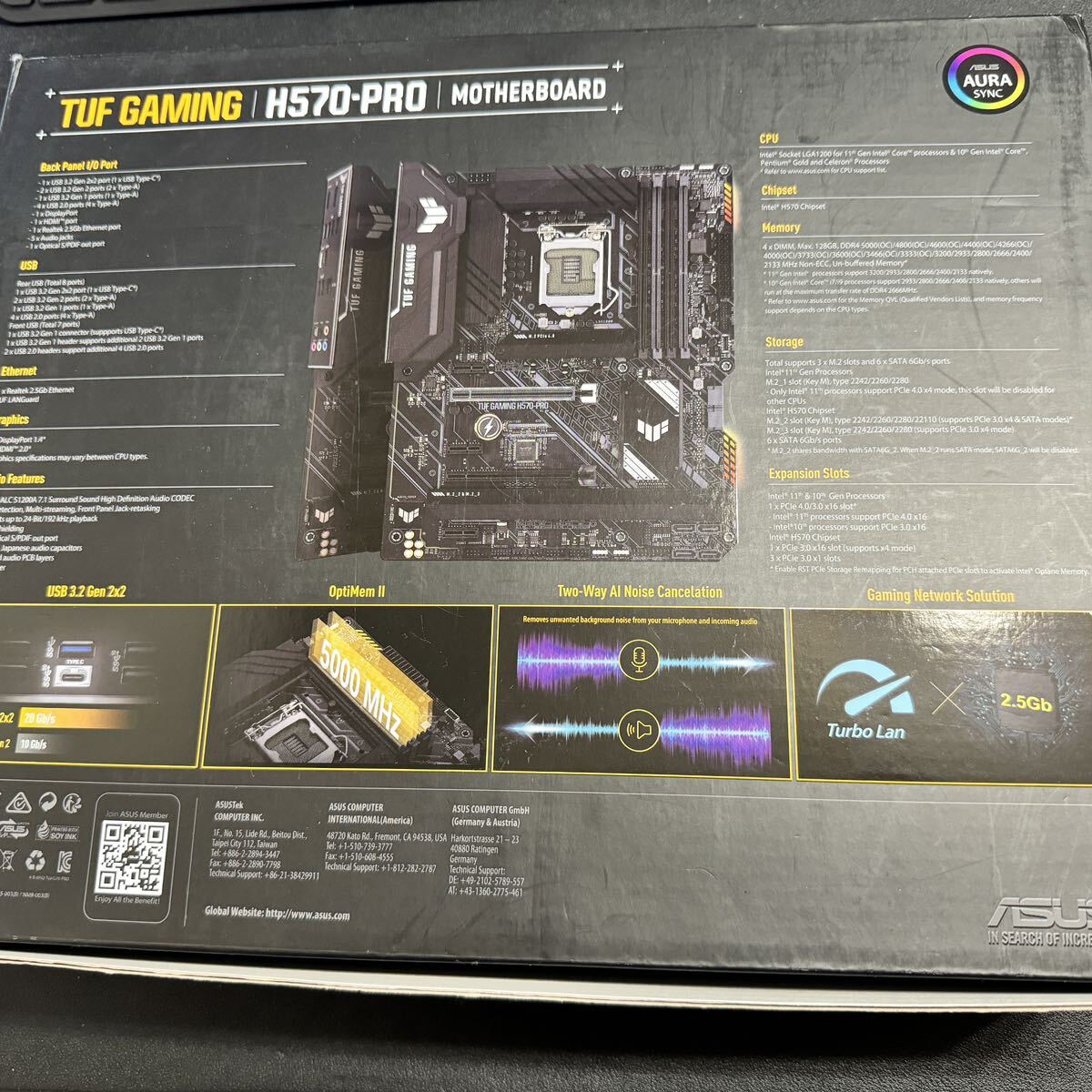 ほぼ新品 ASUS INTEL H570 第10世代・11世代 CPU(LGA1200)対応H570チップセットATXマザーボード TUF GAMING H570-PRO 【国内正規代理店品】