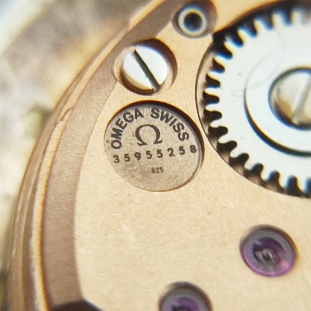 1円~【実動】オメガ OMEGA デビル DeVille Cal.625 Ref.511.0392 手巻き レディース腕時計 シルバー文字盤 ラウンド 2針 スイス製 G116248の画像9
