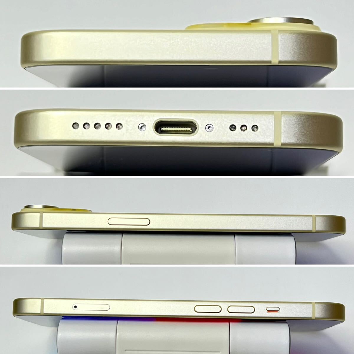 1円~【保証期間有り】Apple iPhone 15 128GB イエロー MTMK3J/A SIMフリー ACロック解除済み バッテリー最大容量100% 本体のみ GK-70131の画像5