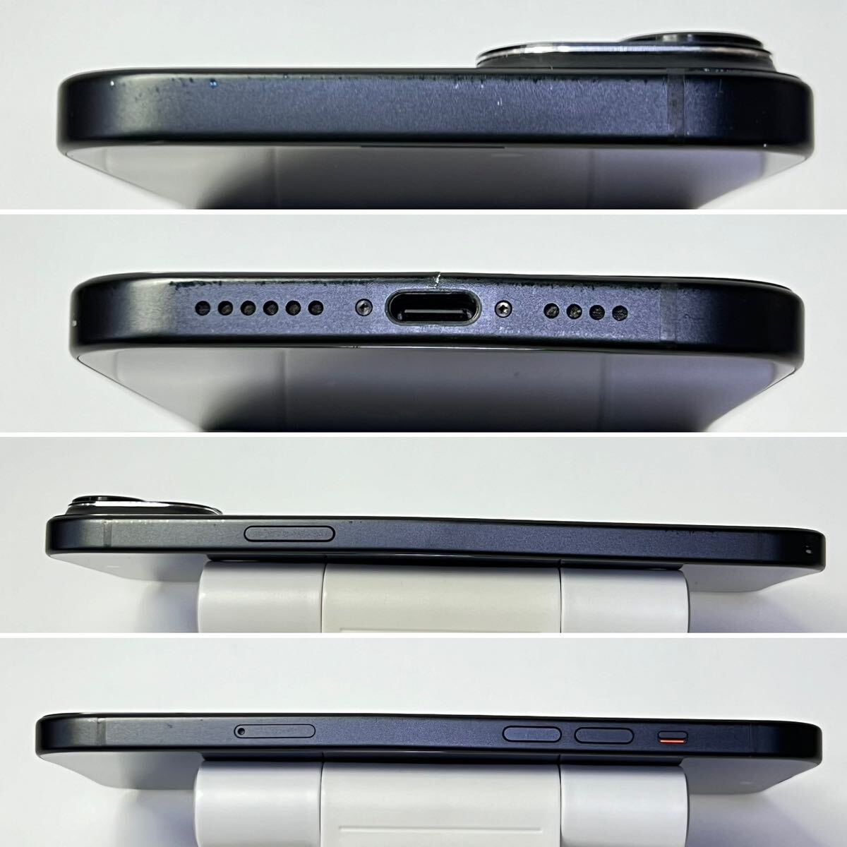 1円~【保証期間有】Apple iPhone 15 Plus 128GB ブラック MU083J/A SIMフリー ACロック解除済み バッテリー最大容量98% 本体のみ GK-70131の画像5