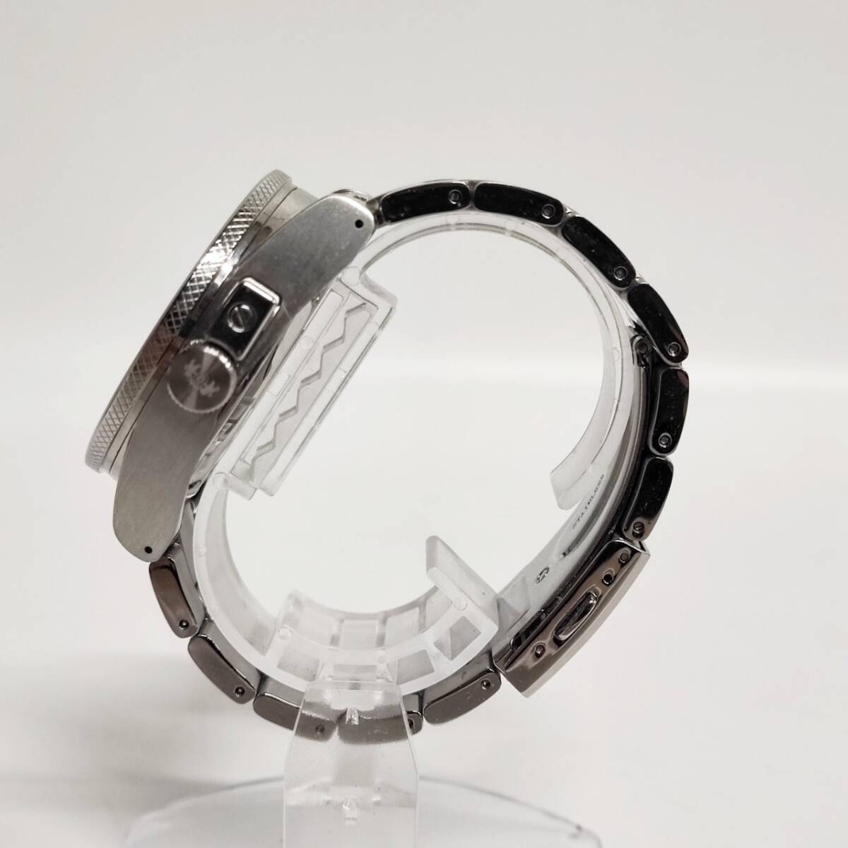 1円~【実動】オリエント ORIENT F6S2-UAC0 自動巻き メンズ腕時計 ブラック文字盤 ラウンド スケルトン スモセコ 純正ベルト 箱付 G123411の画像6