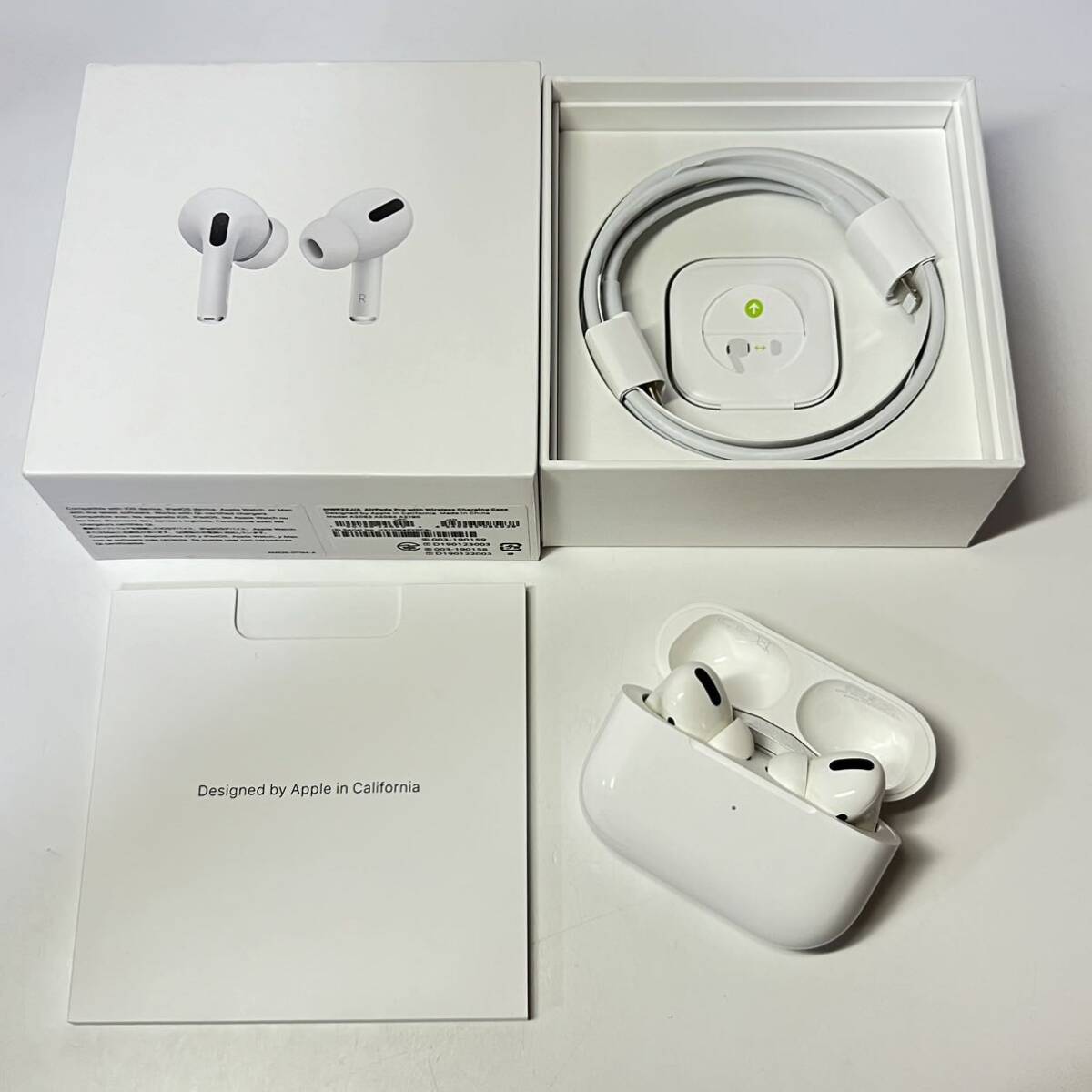 1円~【動作確認済み】現状品 Apple AirPods Pro 第1世代 MWP22J/A A2083 A2084 A2190 アップル エアポッズ ワイヤレスイヤホン GK-100001の画像2