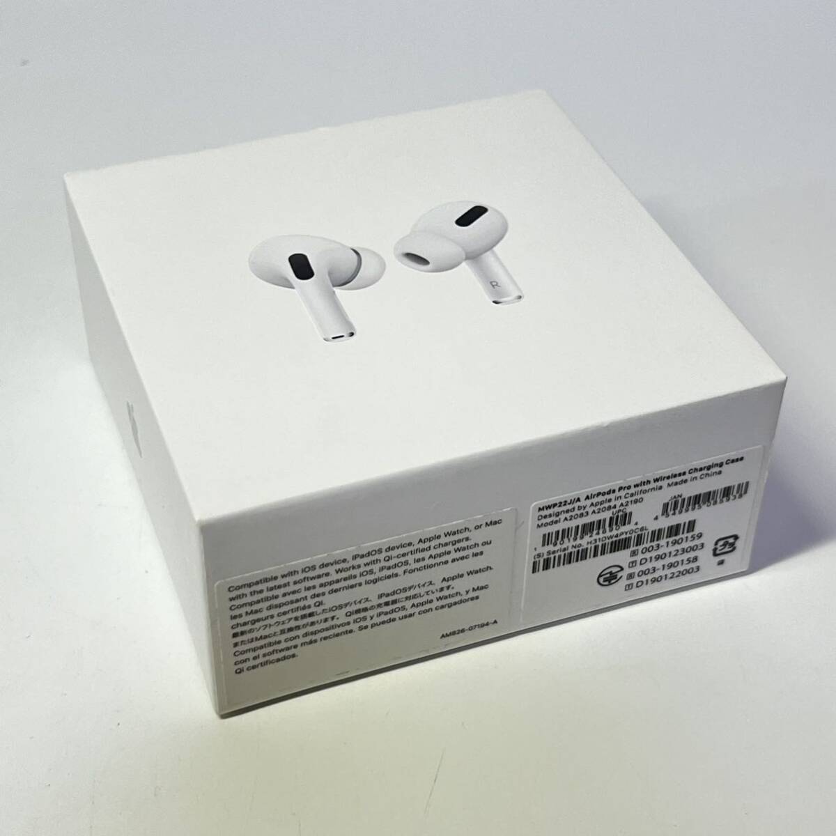 1円~【動作確認済み】現状品 Apple AirPods Pro 第1世代 MWP22J/A A2083 A2084 A2190 アップル エアポッズ ワイヤレスイヤホン GK-100001の画像1