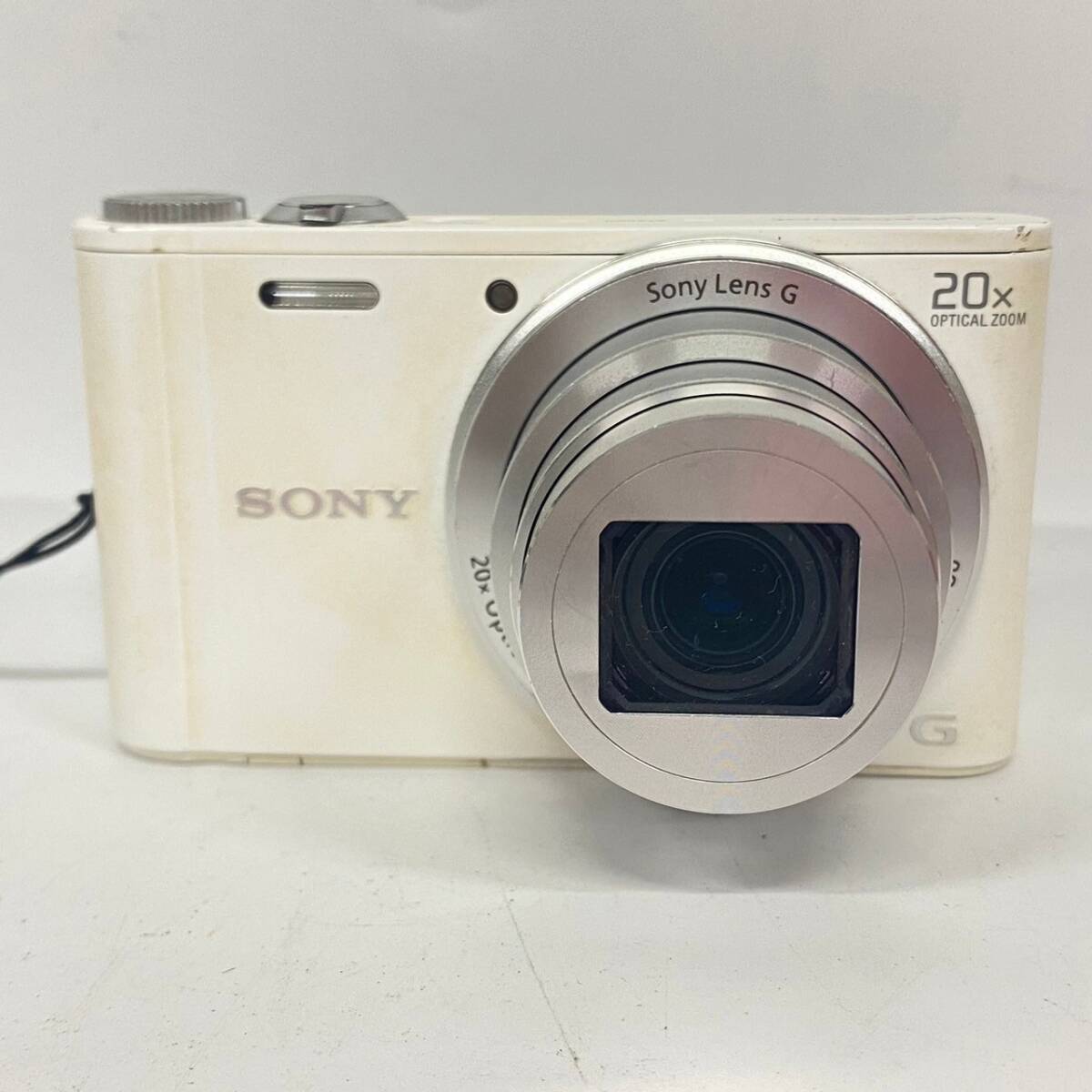 1円~【動作確認済み】SONY Cyber-shot DSC-WX300 ホワイト Sony Lens G 20x Optical Zoom コンパクトデジタルカメラ 箱付き G180587_画像3