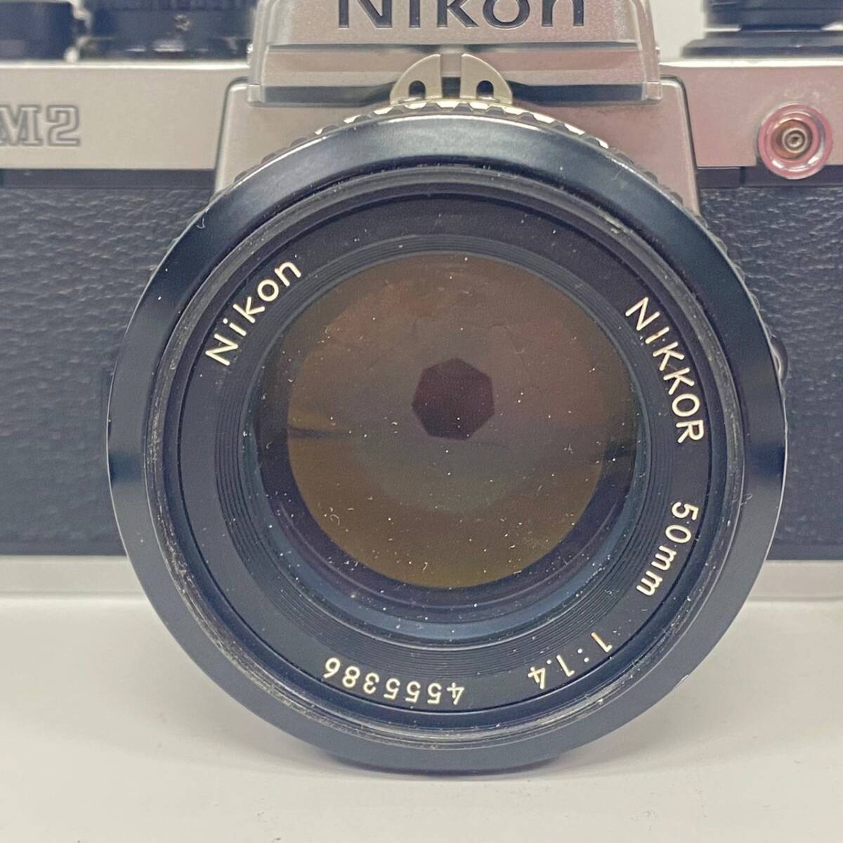 1円~【動作未確認】ニコン Nikon FM2 NIKKOR 50mm f1.4 Zoom NIKKOR 80-200mm f4 一眼レフ フィルムカメラ ボディ レンズ J130039_画像4