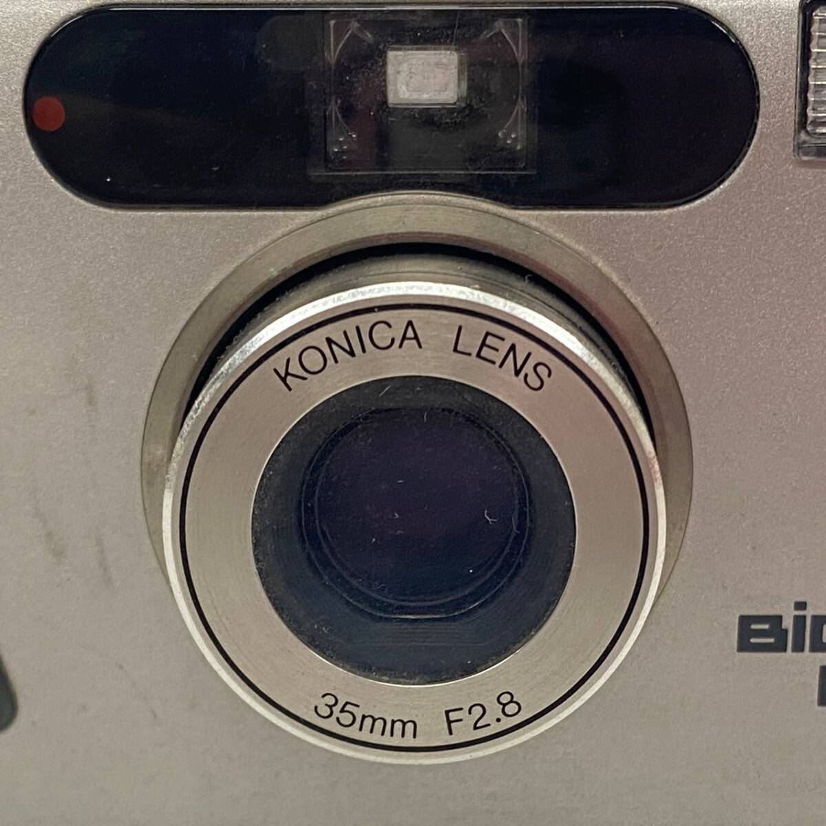 1円~【通電確認済み】コニカ ビッグミニ Konica Big mini F KONICA LENS 35mm F2.8 コンパクト フィルムカメラ 現状品 J110132_画像3