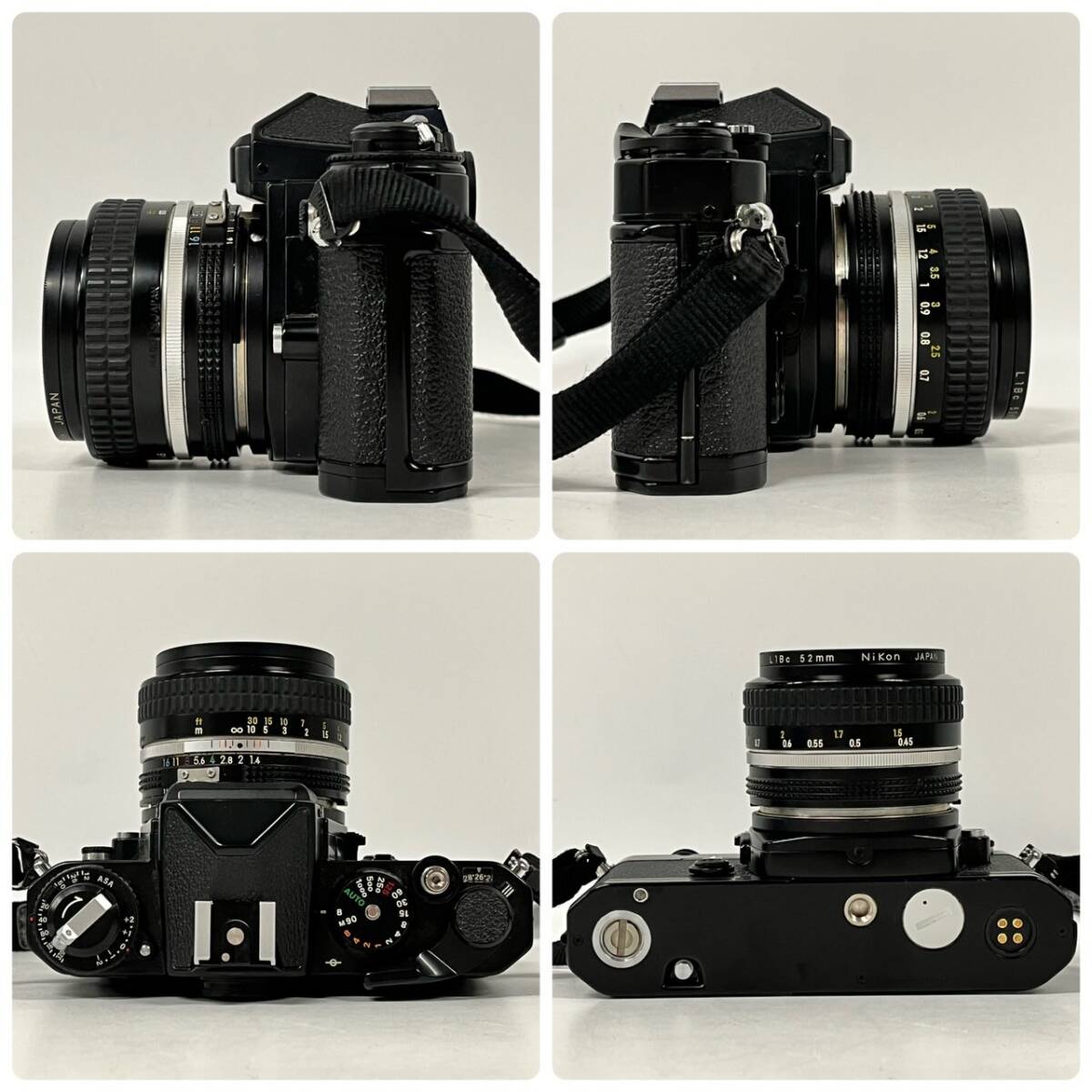 1円~【動作未確認】ニコン Nikon FE ブラック NIKKOR 50mm 1:1.4 f=28mm 1:3.5 一眼レフ フィルムカメラ 単焦点レンズ 付属品あり J140011_画像6