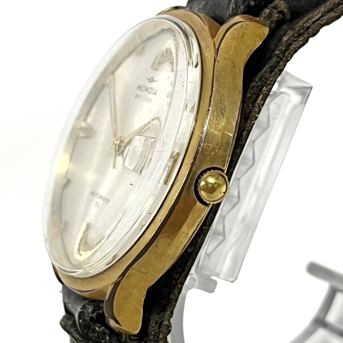 1 иен ~[ фактически работающий ]montiaMONDIA Sky Star SKYSTAR 30 самозаводящиеся часы мужские наручные часы серебряный циферблат раунд Date 3 стрелки Швейцария производства G132297
