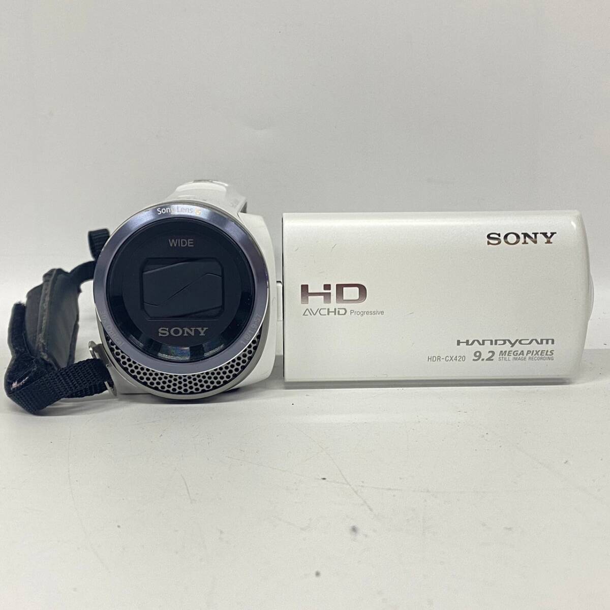 1円~【動作未確認】ソニー SONY Handycam HDR-CX420 Lens G 30× Optical 1.8/1.9-57 デジタルビデオカメラ 付属品あり J130008_画像3