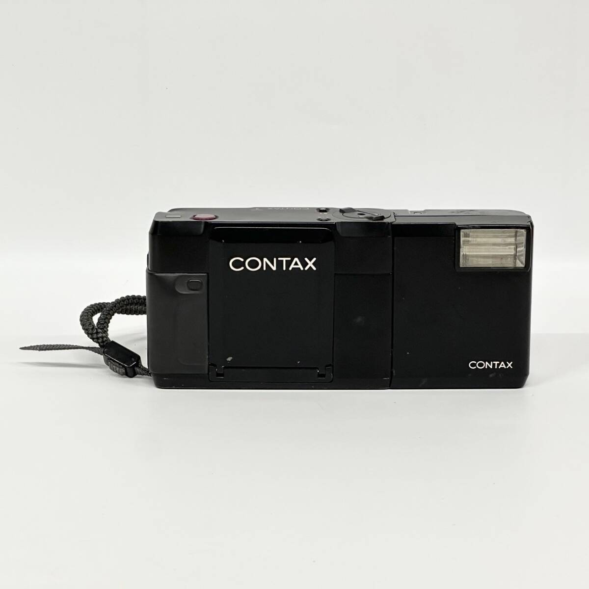 1円~【動作未確認】コンタックス CONTAX 初代 T ブラック Carl Zeiss Sonnar 2.8/38 T＊ コンパクトフィルムカメラ ストラップ付 J140036_画像1