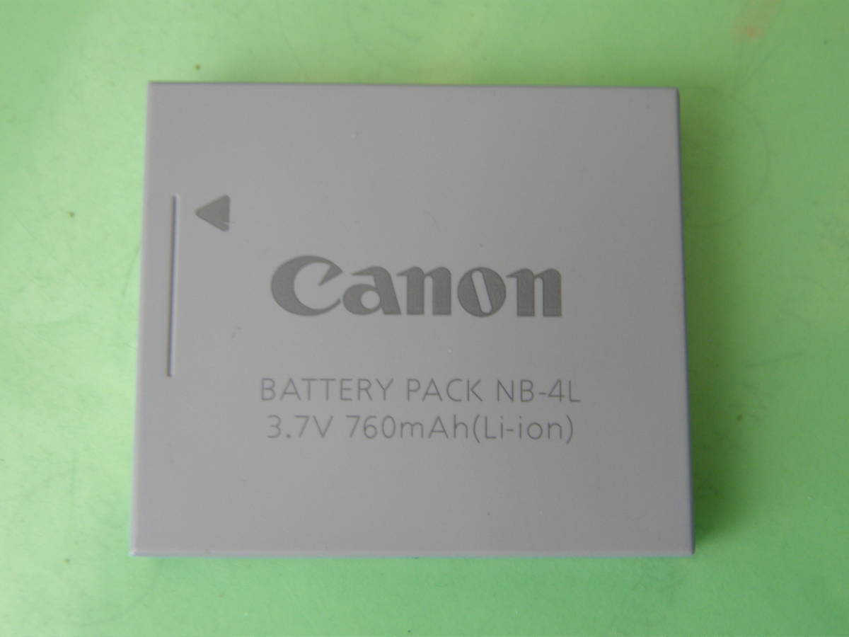 ◆NB-４Lキャノン純正充電池 立派に使える中古.美品 ◆；._画像1
