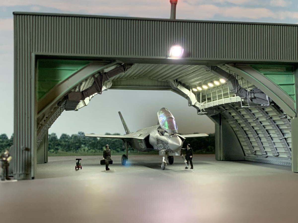 1/144スケール戦闘機ディスプレイ用 アラートハンガーの画像3