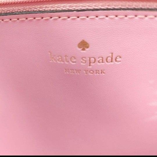 kate spade  ケイトスペードニューヨーク　アデル トートバッグ A4 ピンクベージュ 美品 レザー