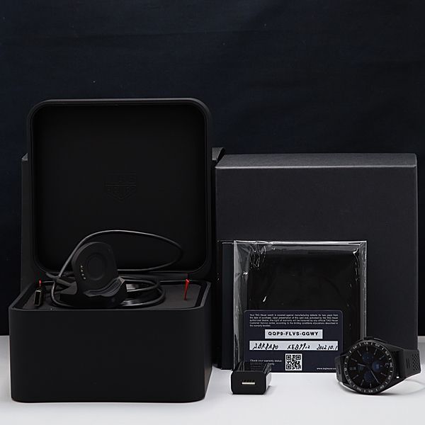 1 jpy operation beautiful goods rechargeable box / guarantee /. attaching TAG Heuer connector ktedoSBR8A80 smart watch men's wristwatch OKZ 2000000 3NBG2