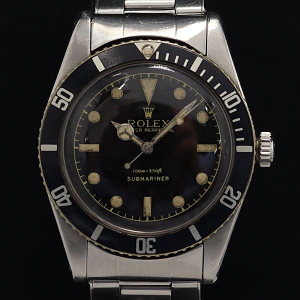 1 jpy operation Rolex Submarine 5508 367517 mirror dial AT oyster Perpetual men's wristwatch OGH ABC0000121 4TJT