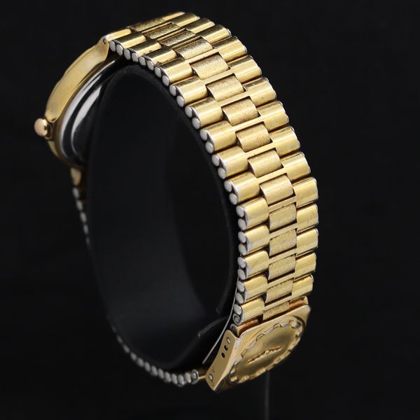 1 иен работа Longines Conquest Date QZ Gold циферблат мужские наручные часы TKD 6696000 4JWY