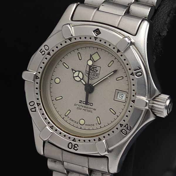 1 jpy operation superior article TAG Heuer 2000 962.208 Professional 200m gray face Date QZ lady's wristwatch NSY 2000000 3NBG2