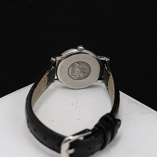 1円 稼働 良品 オメガ QZ デビル 白文字盤 ラウンド レディース腕時計 TCY9274100 4KHTの画像4