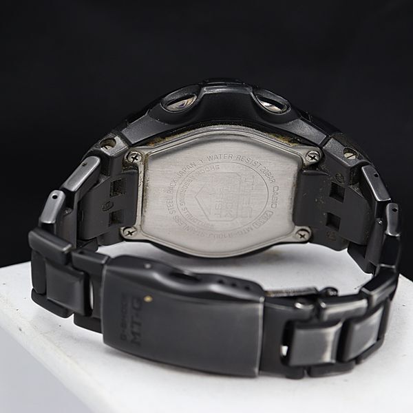 1円 箱付 稼働 カシオ Gショック MT-G MTG-9100 電波ソーラー デジタル文字盤 黒 メンズ腕時計 KMR 3797000 4NBG2の画像4