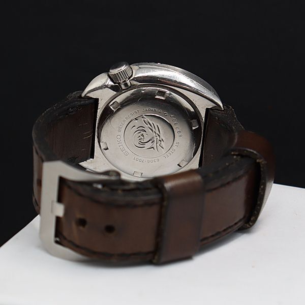 1円 AT セイコー 150M 6306-7001 黒文字盤 デイデイト メンズ腕時計 KRK 2502500 4ANT_画像4