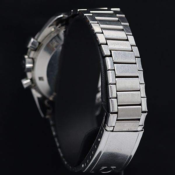 1円 稼働 オメガ 145.012.67 スピードマスター プロフェッショナル 手巻き クロノ 黒 キャタピラーブレス 2JWT メンズ腕時計 OGH 0092180