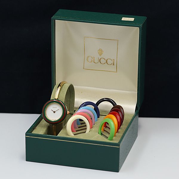 1 иен работа хорошая вещь с ящиком Gucci перемена оправа 11/12.2 браслет часы QZ белый циферблат женские наручные часы OKZ 3286300 4DIT