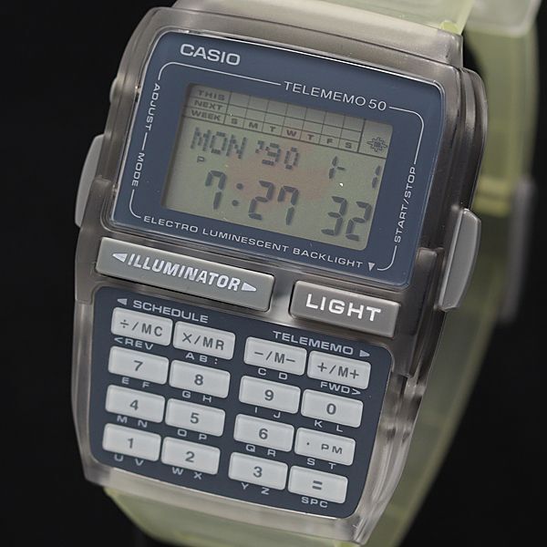 1 иен гарантия имеется работа Casio tere память 50 QZ цифровой циферблат DBC-83 Disney мужские наручные часы KMR 6696000 4JWY