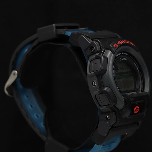1円 保/箱付 稼働 カシオ Gショック QZ DW-009 デジタル文字盤 ブルー/ブラック フォックスファイヤー メンズ腕時計 KMR 6696000 4JWYの画像2
