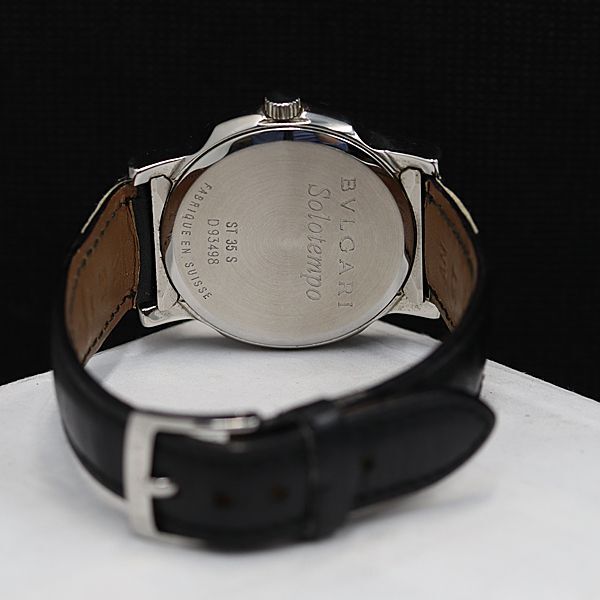 1円 箱付 稼働 ハミルトン QZ ソロテンポ ST35S シルバー文字盤 デイト メンズ腕時計 KMR 0079200 4ERTの画像4